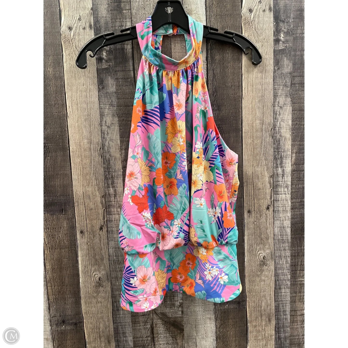 Top Sleeveless By Boston Proper In Floral Print, Size: S
