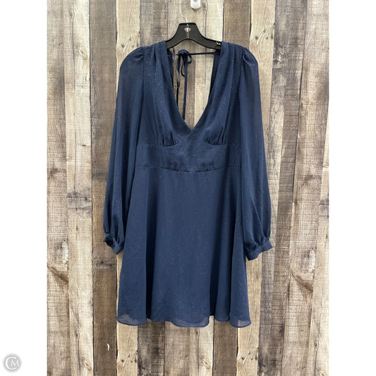 Dress Casual Midi By Cmc In Blue, Size: 14