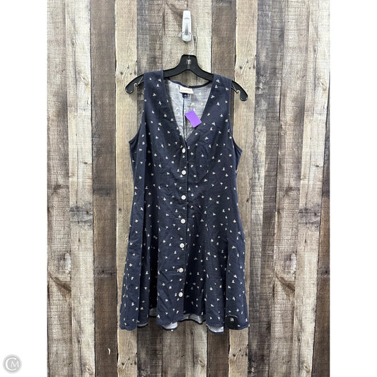 Dress Casual Midi By Universal Thread In Blue, Size: M