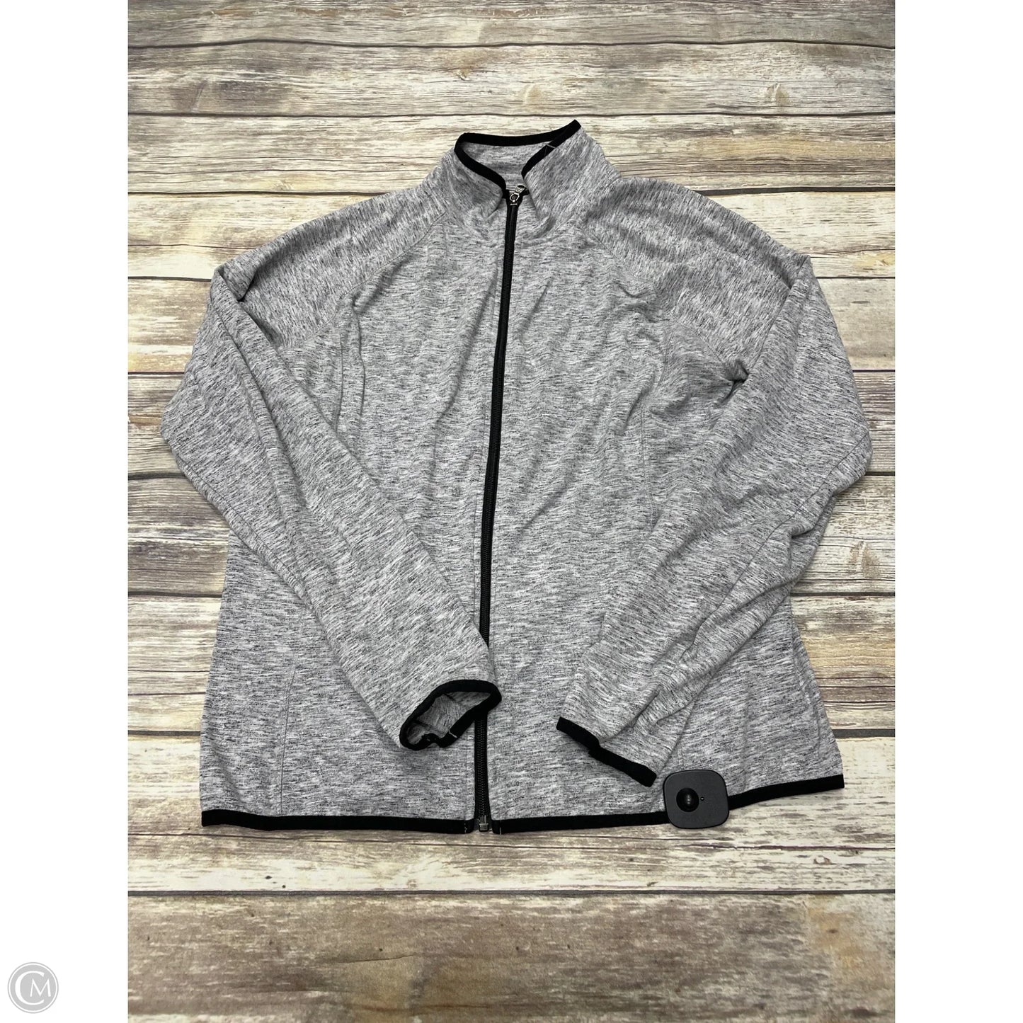 Athletic Jacket By Tek Gear In Grey, Size: Xl