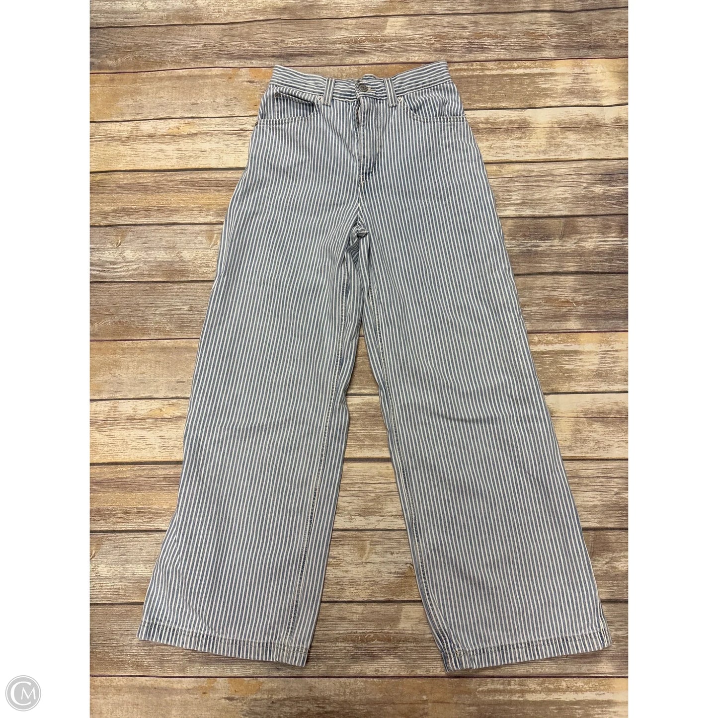 Jeans Straight By Levis In Striped Pattern, Size: 4