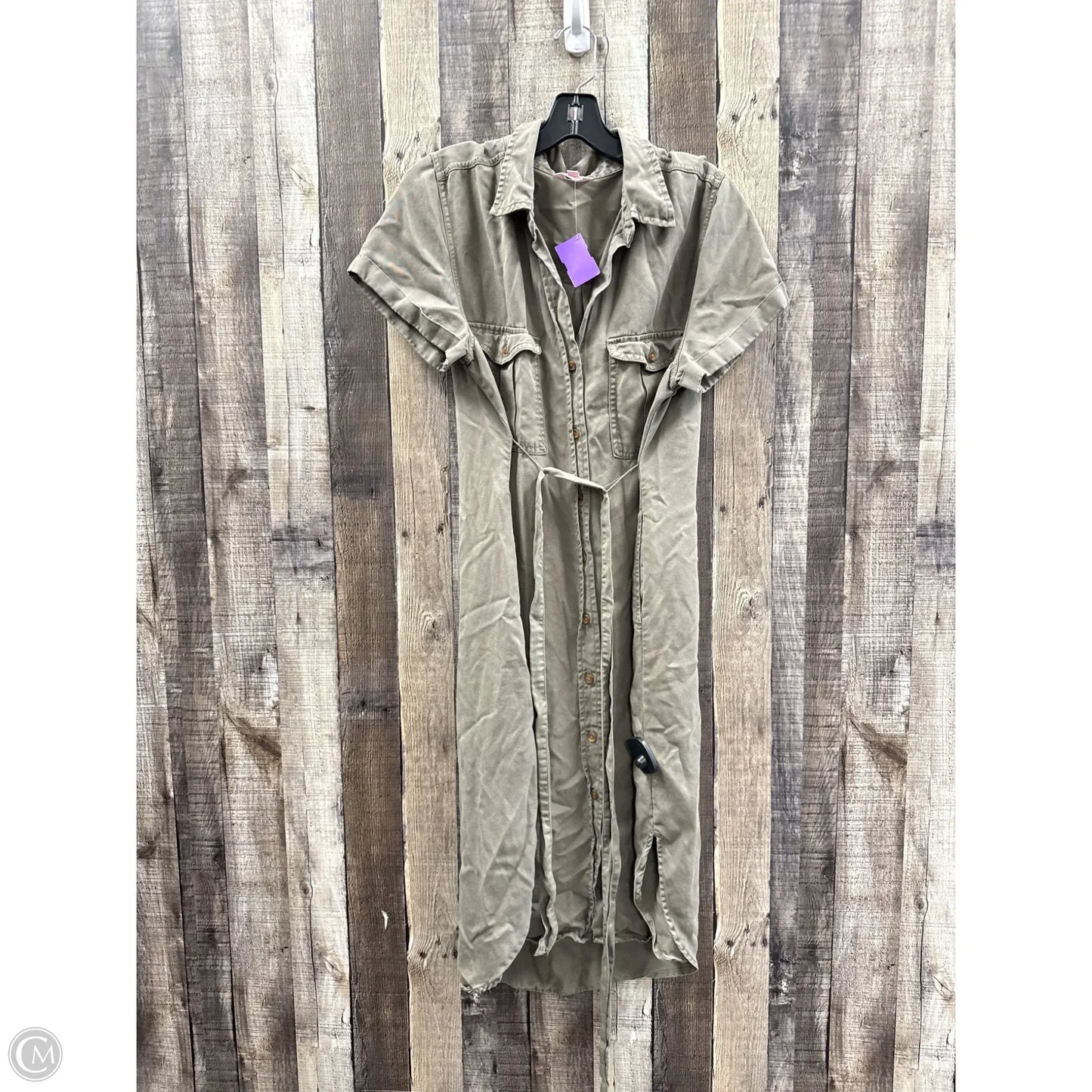 Dress Casual Midi By Cme In Green, Size: L