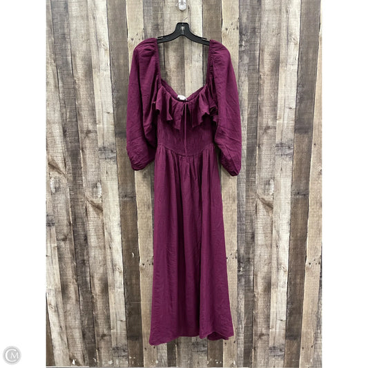 Dress Casual Maxi By Chicsoul In Purple, Size: 3x