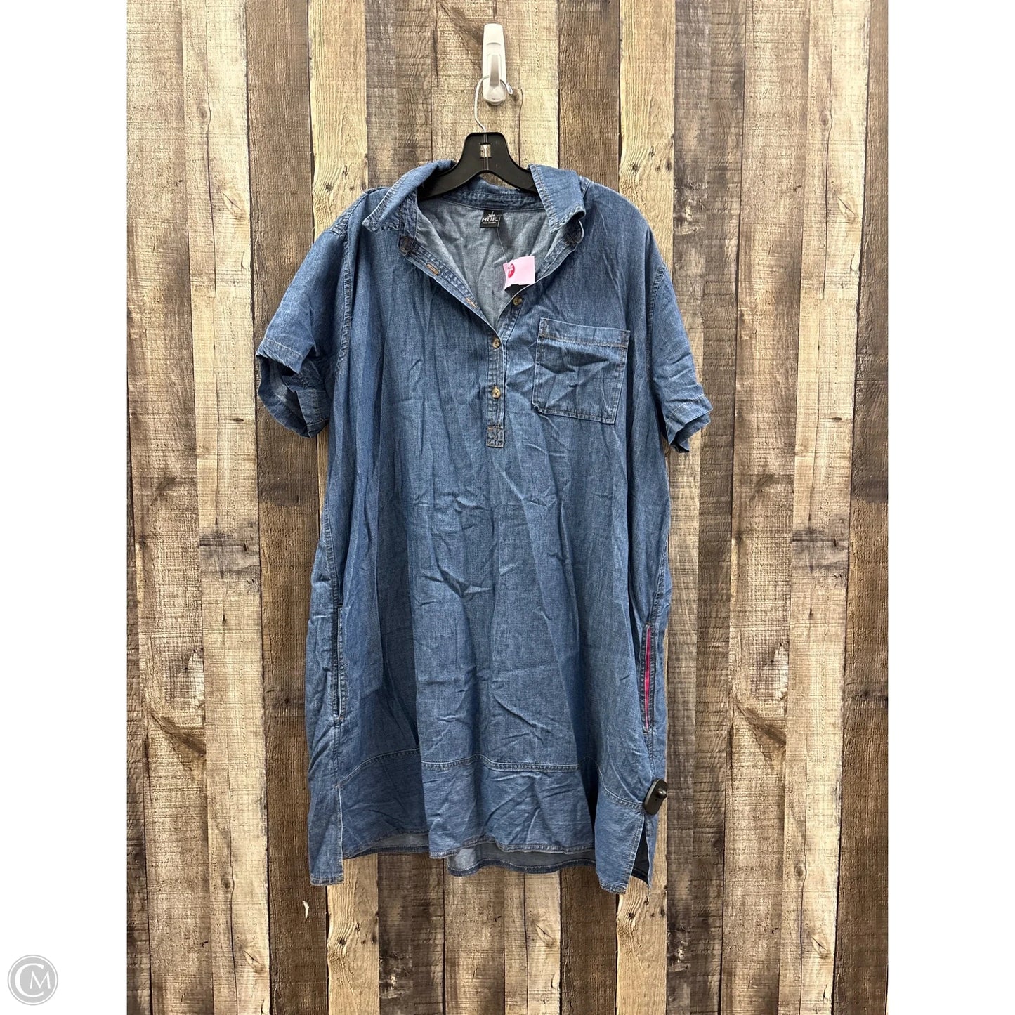 Dress Casual Midi By Hue In Blue, Size: Xl