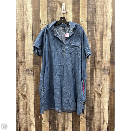 Dress Casual Midi By Hue In Blue, Size: Xl
