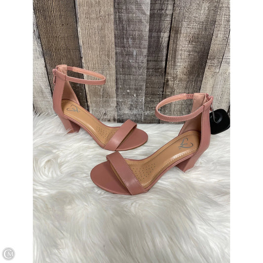 Sandals Heels Block By Windsor In Pink, Size: 6