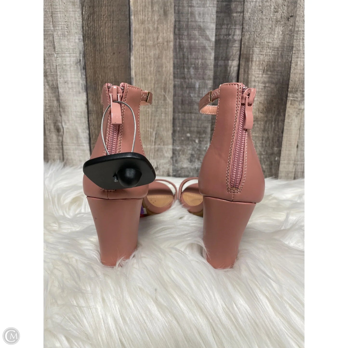 Sandals Heels Block By Windsor In Pink, Size: 6