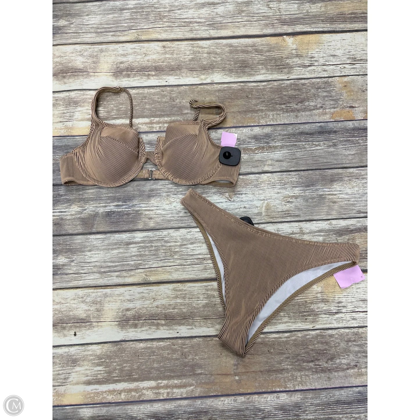 Swimsuit 2pc By Cmf In Brown, Size: L