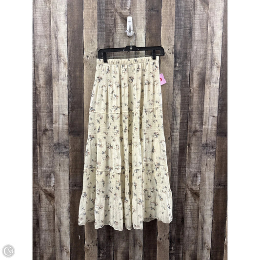 Skirt Maxi By Cme In Cream, Size: M