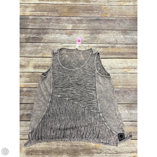 Top Sleeveless By Chicos In Grey, Size: Xl
