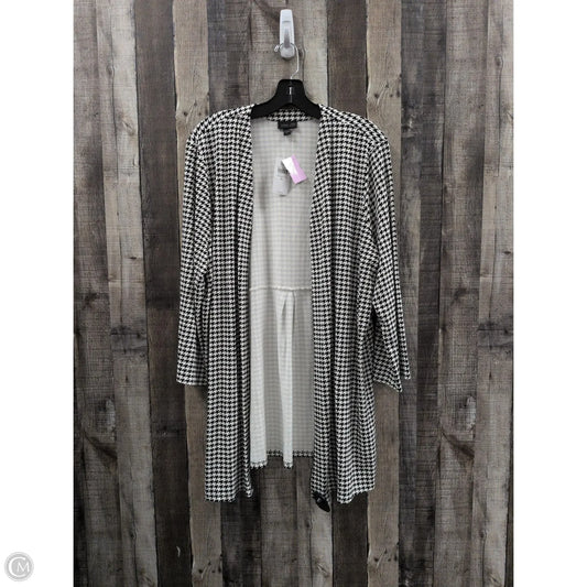 Cardigan By J Mclaughlin In Checkered Pattern, Size: Xl
