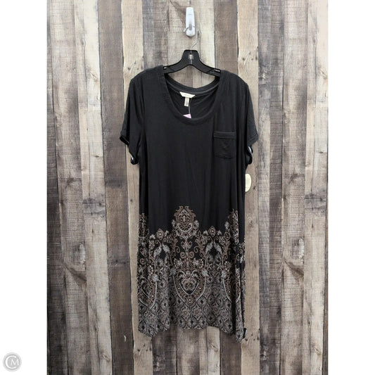 Dress Casual Midi By Soma In Black, Size: L