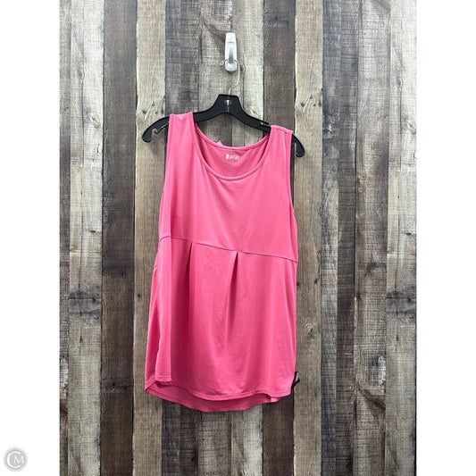 Athletic Tank Top By Lands End In Pink, Size: L