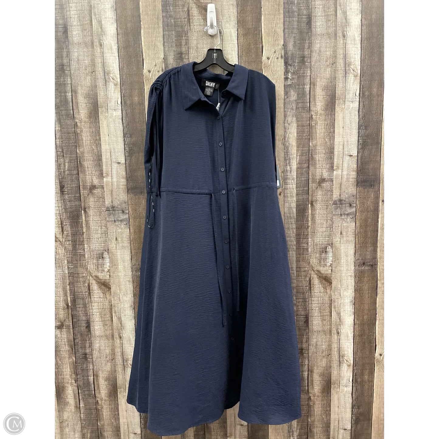 Dress Casual Maxi By Dkny In Blue, Size: Xl