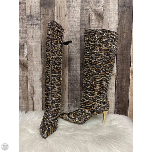 Boots Mid-calf Heels By Betsey Johnson In Brown, Size: 9