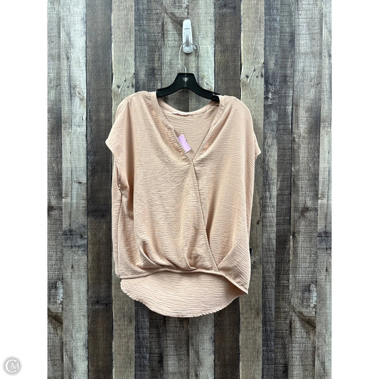 Top Short Sleeve By Mi Ami In Pink, Size: M