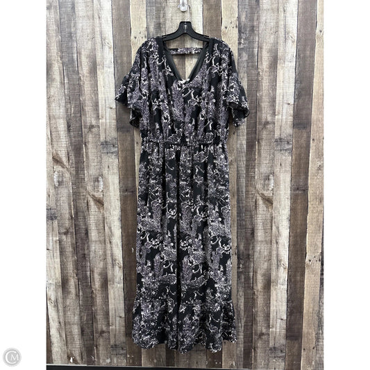 Dress Casual Maxi By New York And Co In Black, Size: 1x