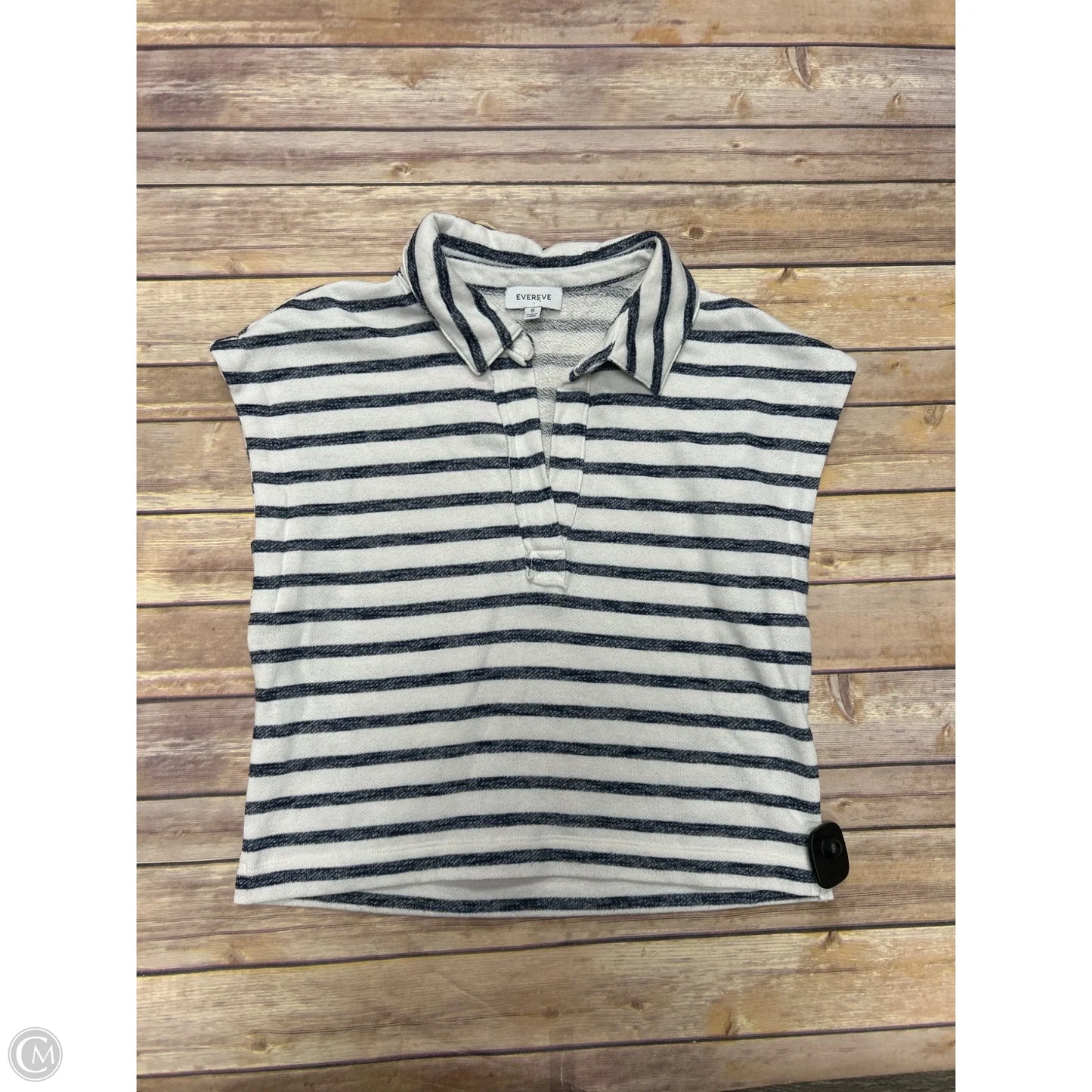 Top Sleeveless By Evereve In Striped Pattern, Size: S