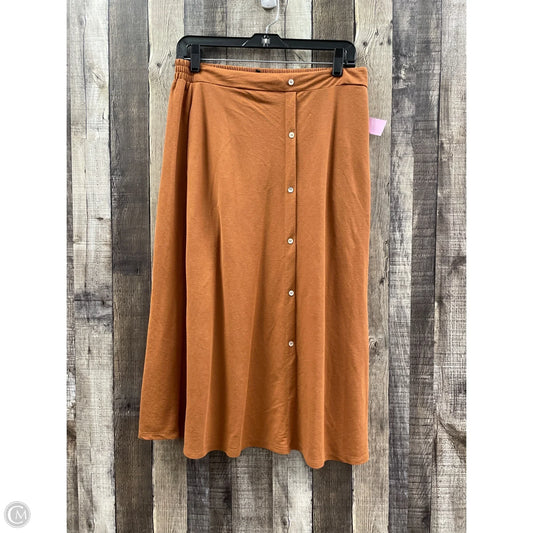 Skirt Midi By Bobeau In Brown, Size: M