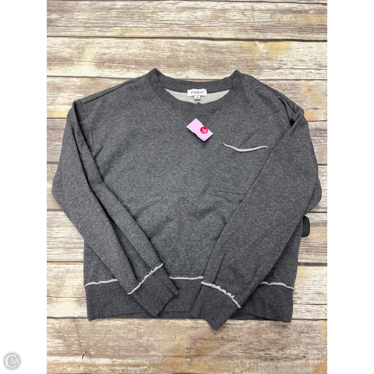 Sweatshirt Crewneck By Evereve In Grey, Size: S