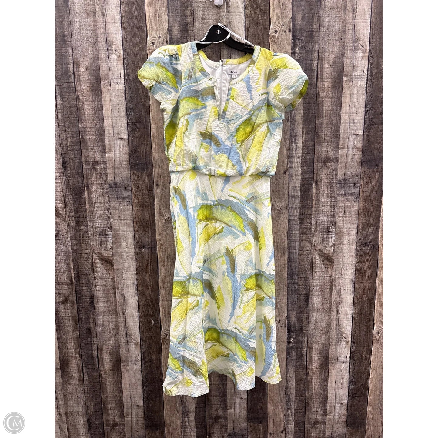 Dress Casual Maxi By Dkny In Green, Size: S