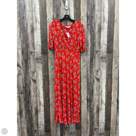 Dress Casual Maxi By Boden In Red, Size: M