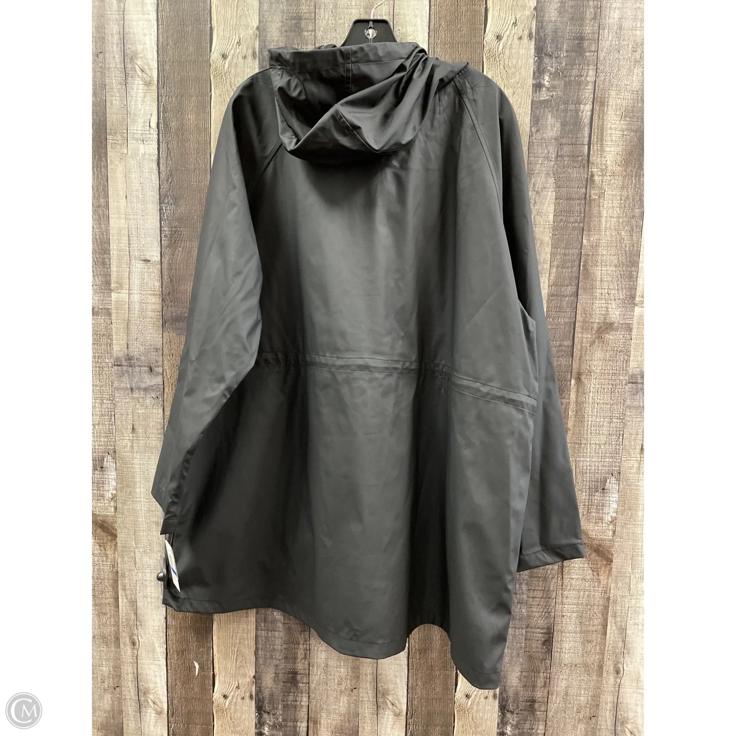 Coat Raincoat By 32 Degrees In Black, Size: 1x