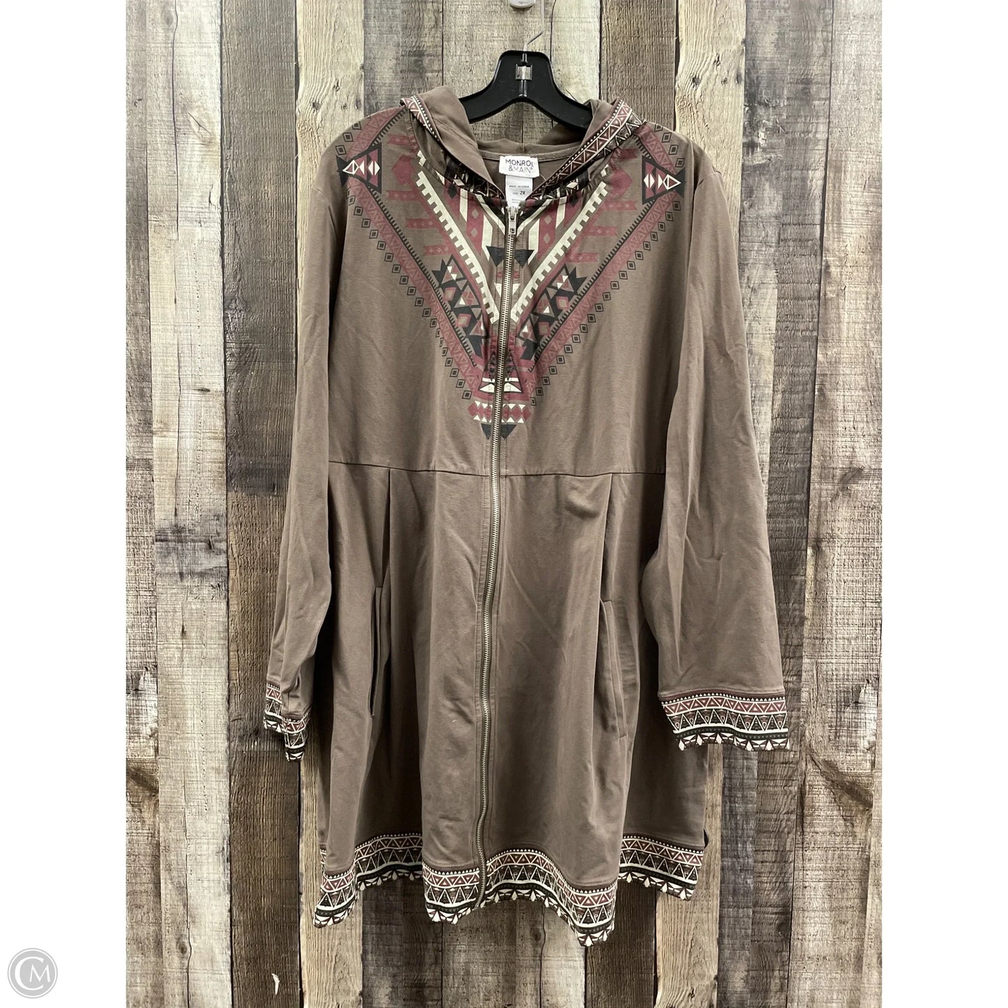 Jacket Other By Monroe And Main In Brown, Size: 2x