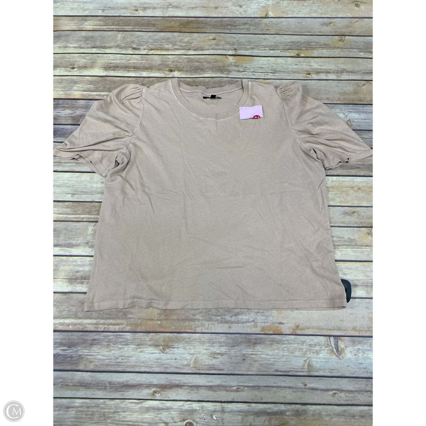 Top Short Sleeve By Joe Fresh In Brown, Size: L