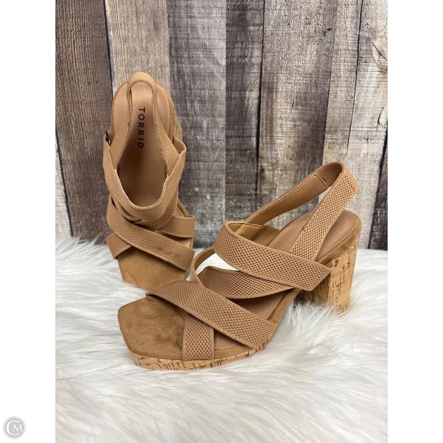 Shoes Heels Block By Torrid In Brown, Size: 7.5