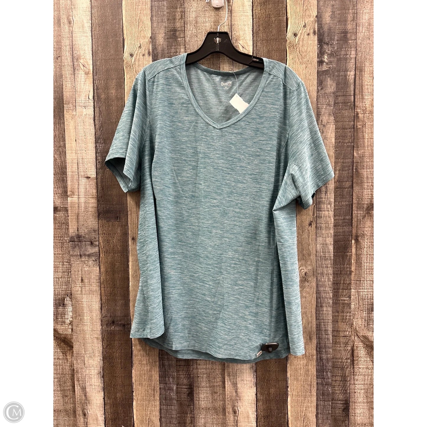 Athletic Top Short Sleeve By Duluth Trading In Blue, Size: 2x