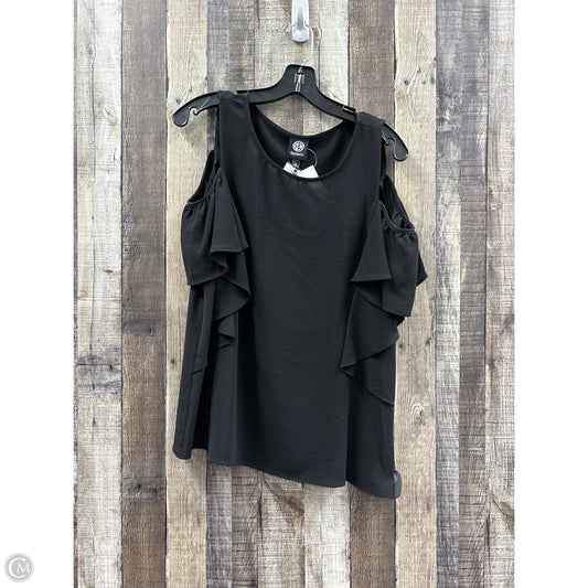 Top Short Sleeve By Bobeau In Black, Size: M