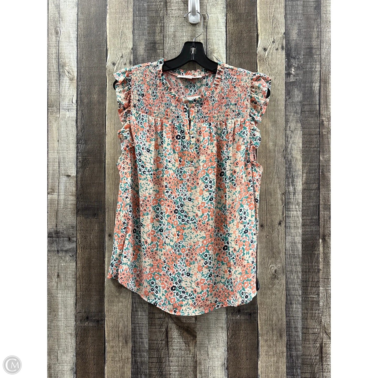 Tank Top By Loft In Floral Print, Size: L