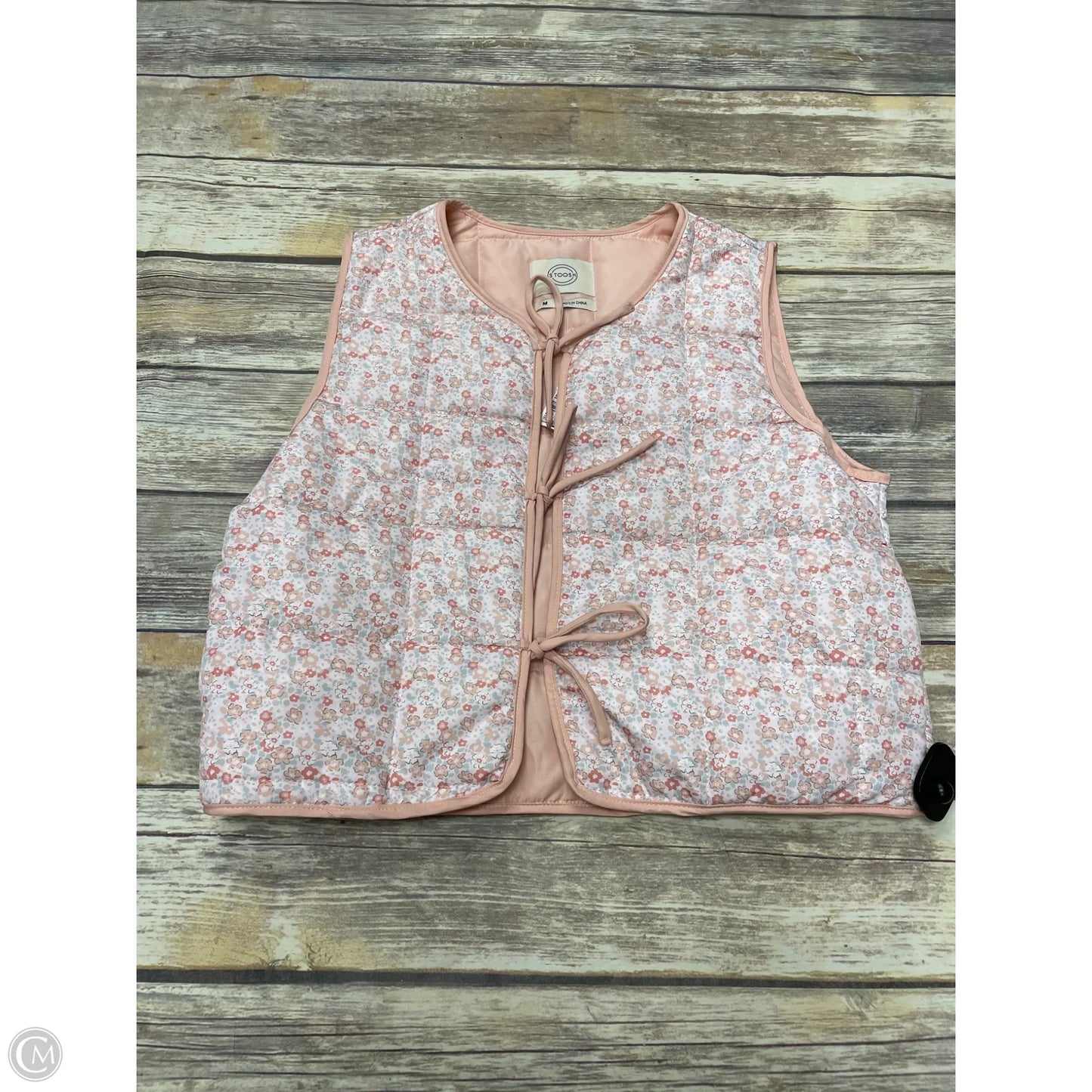 Vest Puffer & Quilted By Stoosh In Peach, Size: M