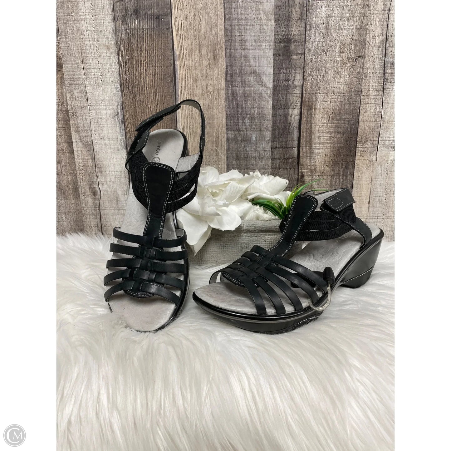 Sandals Heels Block By Jambu In Black, Size: 9
