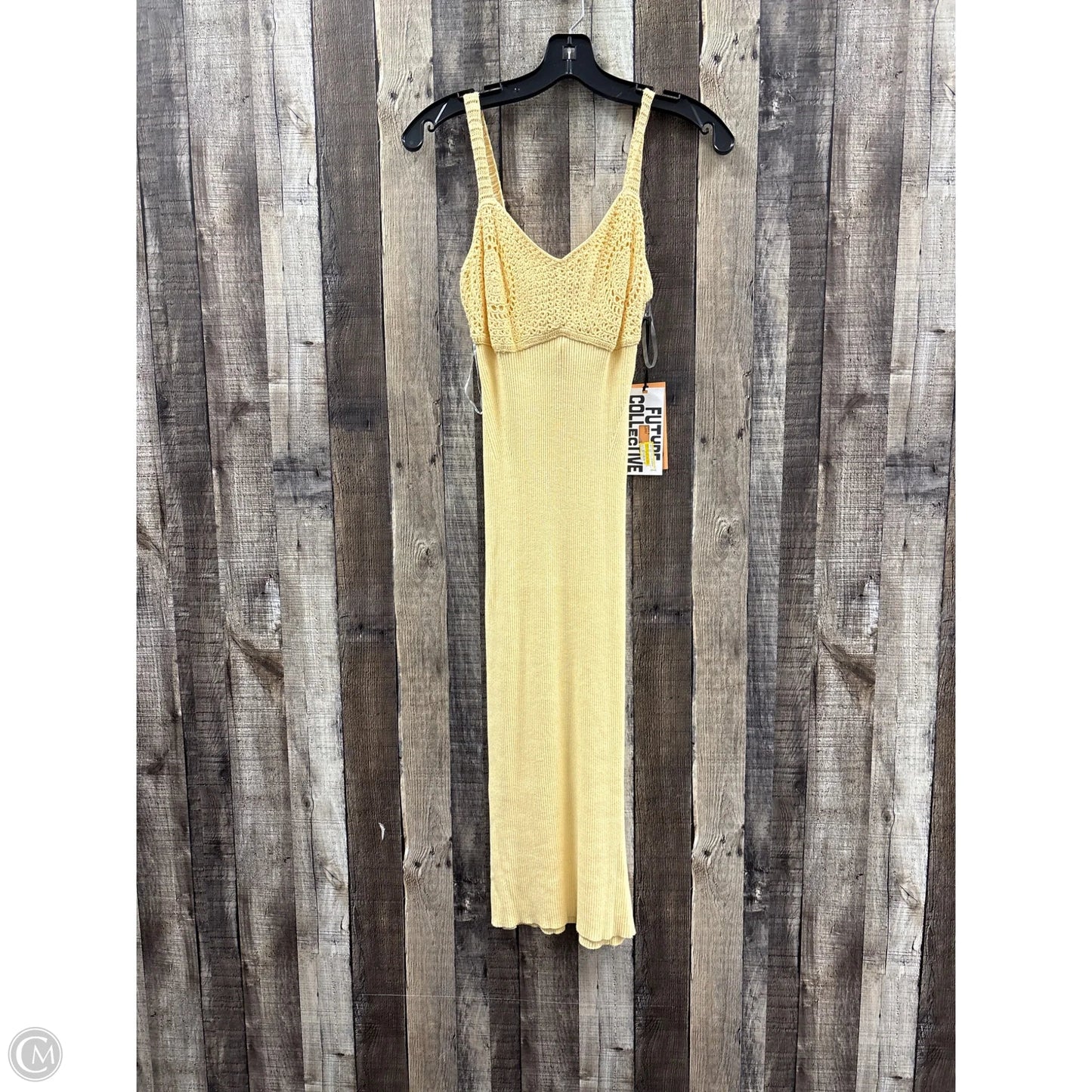 Dress Casual Midi By Future Collective In Yellow, Size: S