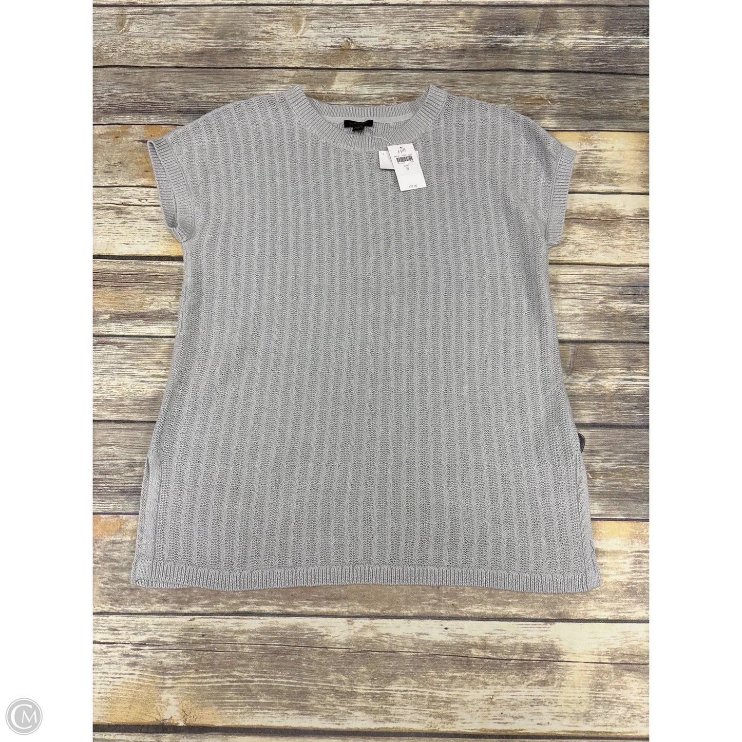 Top Short Sleeve By J. Jill In Grey, Size: S
