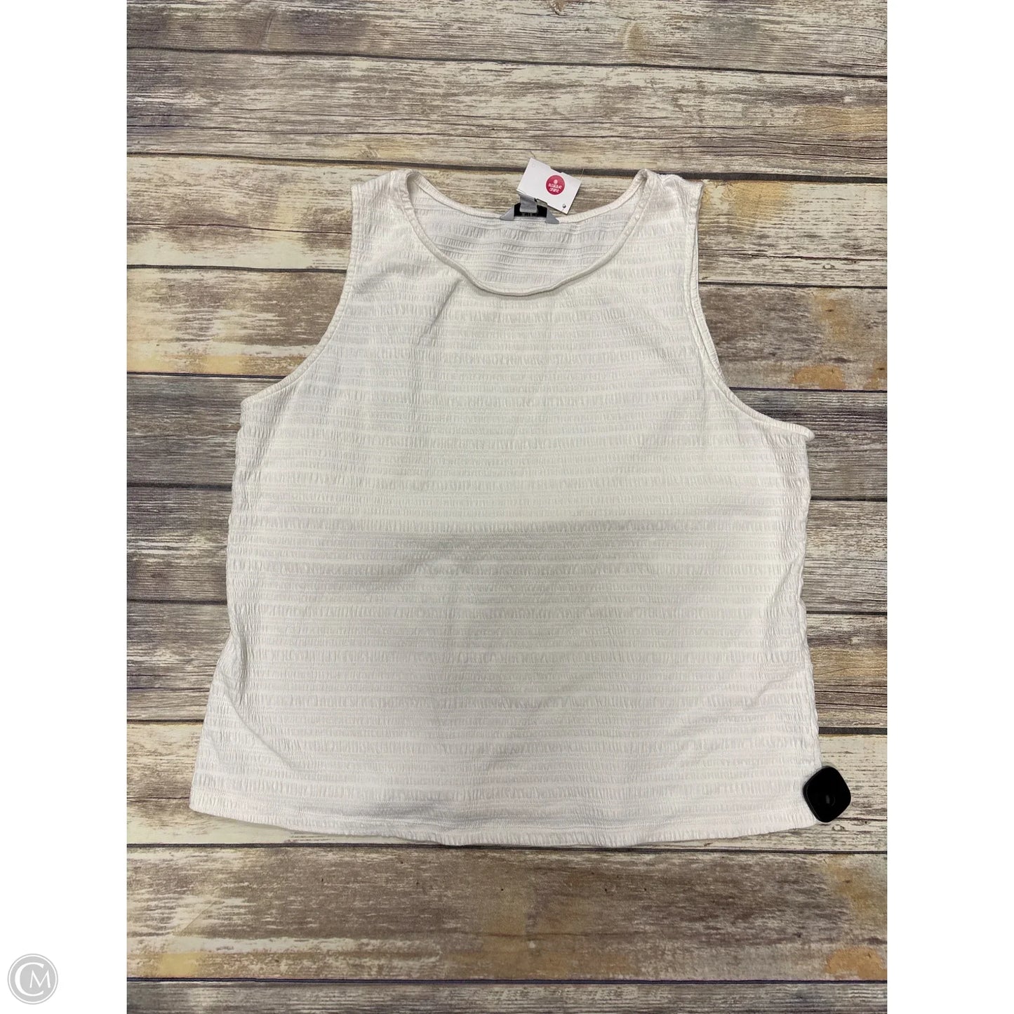 Tank Top By Croft And Barrow In White, Size: 2x