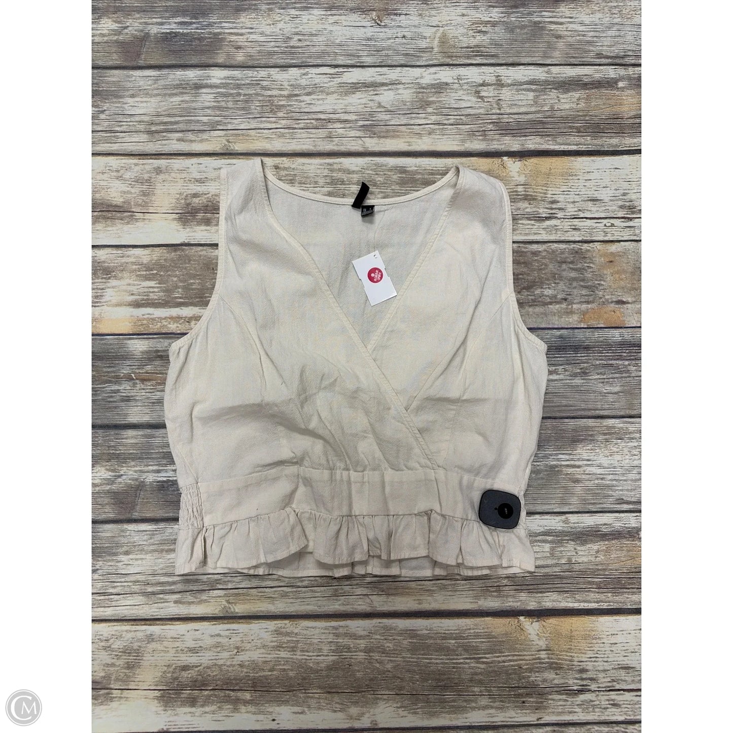 Tank Top By Vero Moda In Cream, Size: L