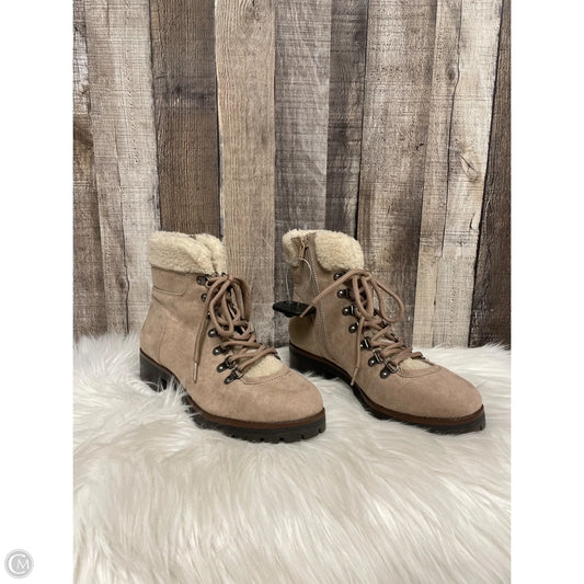 Boots Ankle Flats By Crown Vintage In Brown, Size: 8