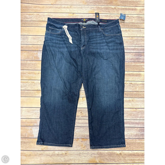 Jeans Straight By Lucky Brand In Blue Denim, Size: 24