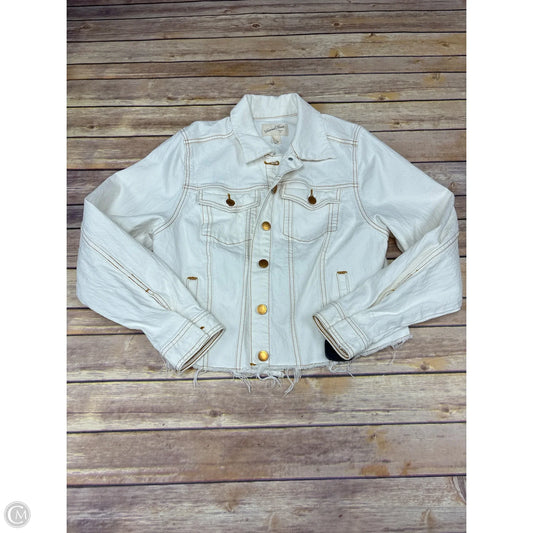 Jacket Denim By Universal Thread In White, Size: S