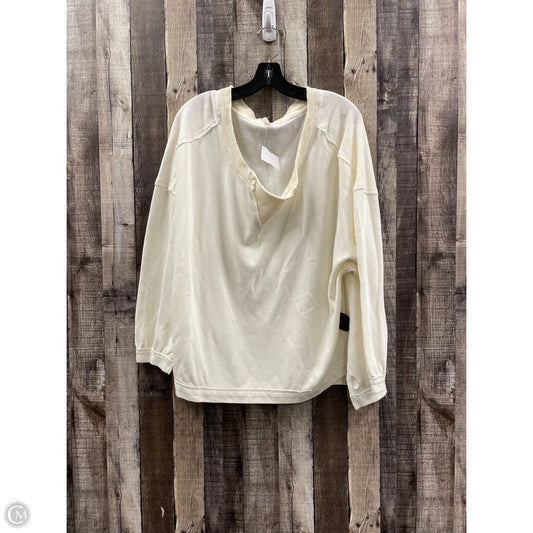 Top Long Sleeve By Free People In White, Size: M