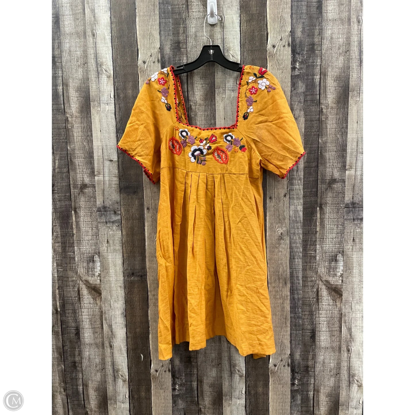 Dress Casual Short By Madewell In Yellow, Size: M