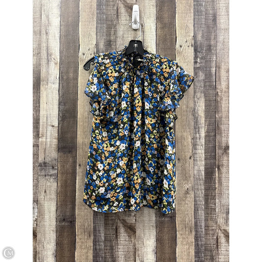 Top Short Sleeve By Eesome In Floral Print, Size: S