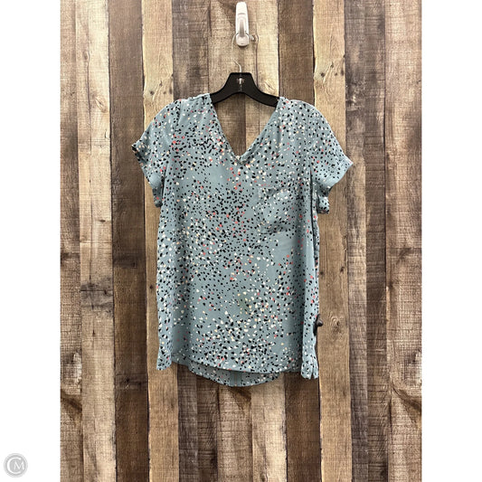 Top Short Sleeve By Maurices In Blue, Size: M