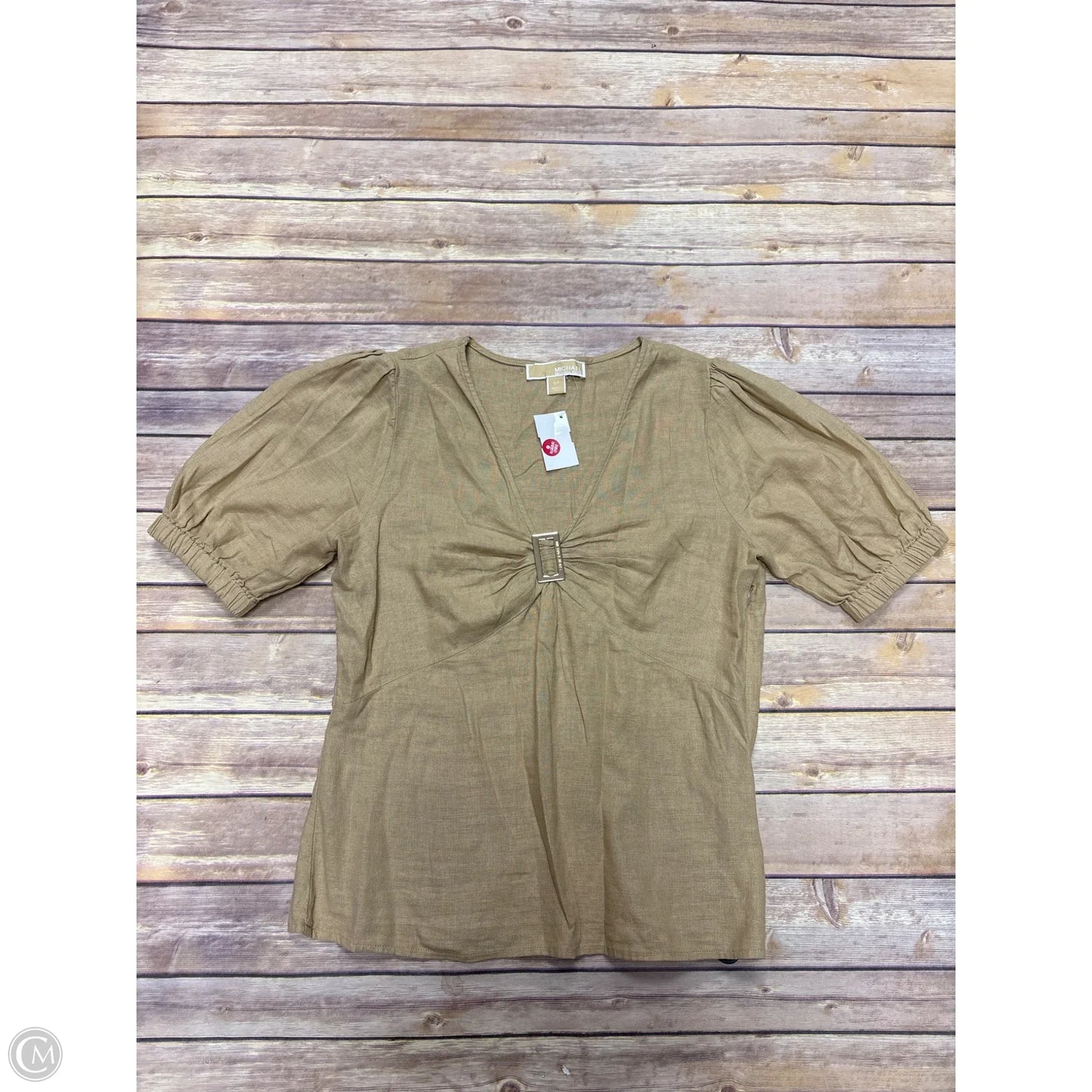 Top Short Sleeve By Michael By Michael Kors In Brown, Size: S