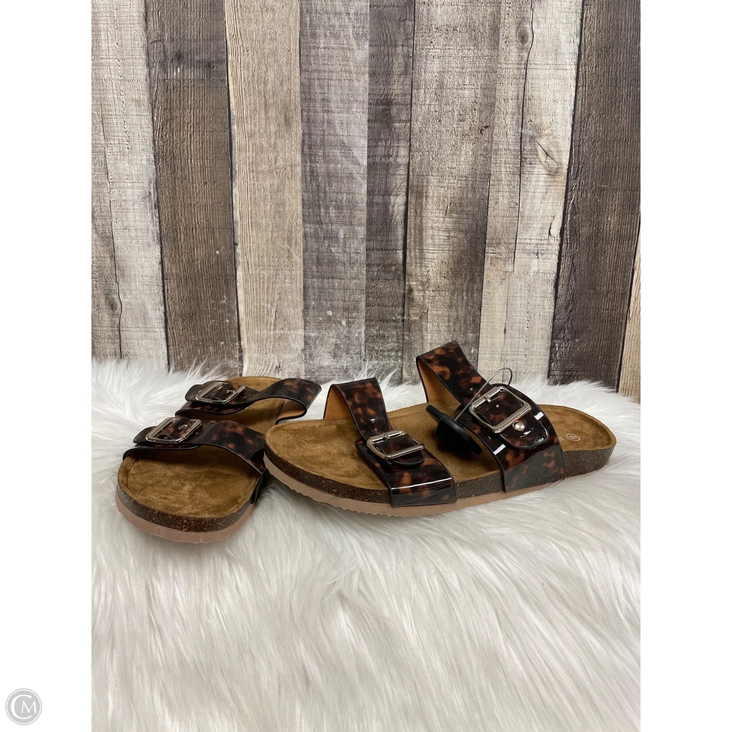Sandals Flats By Falls Creek In Brown, Size: 9