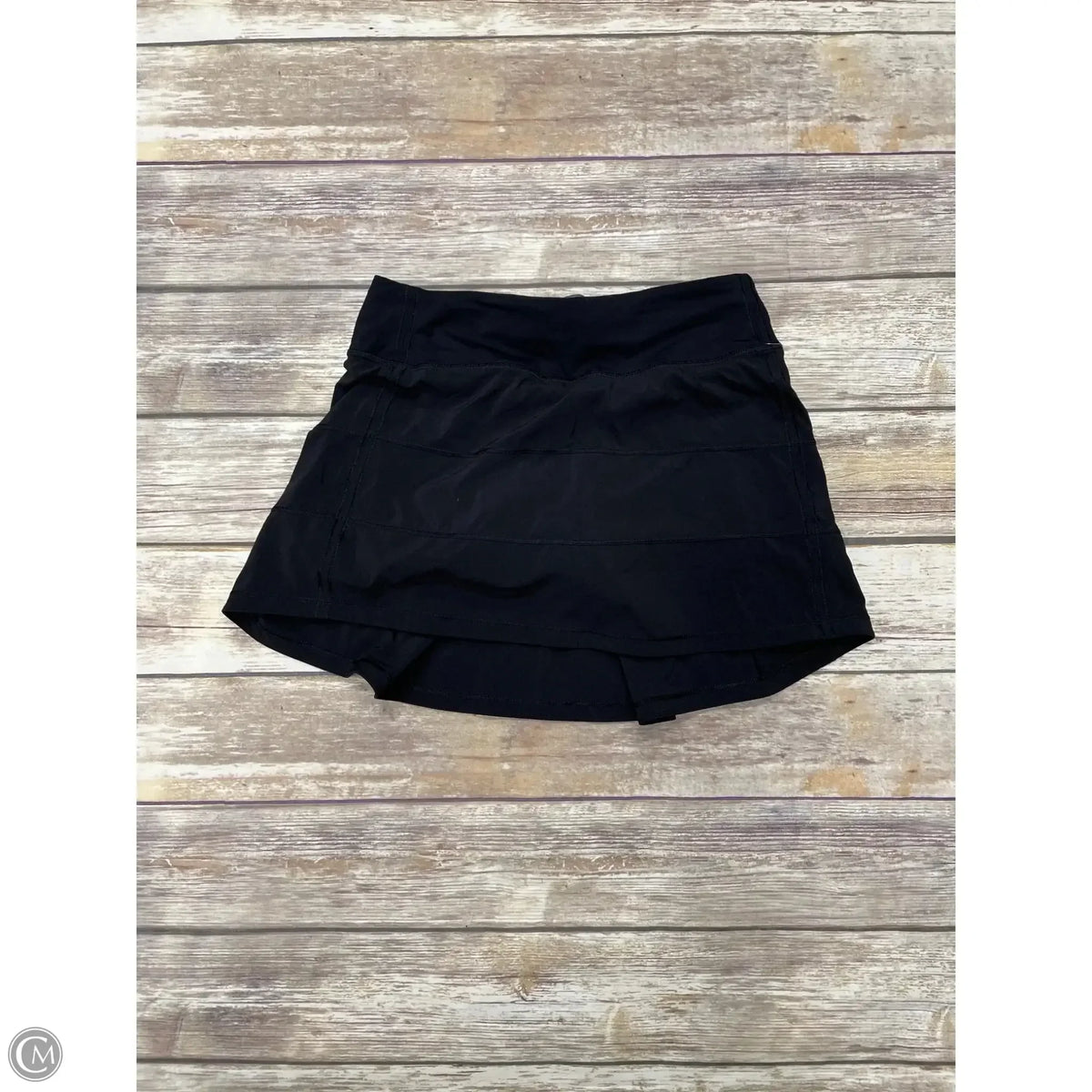 Athletic Skort By Lululemon In Black, Size: 4