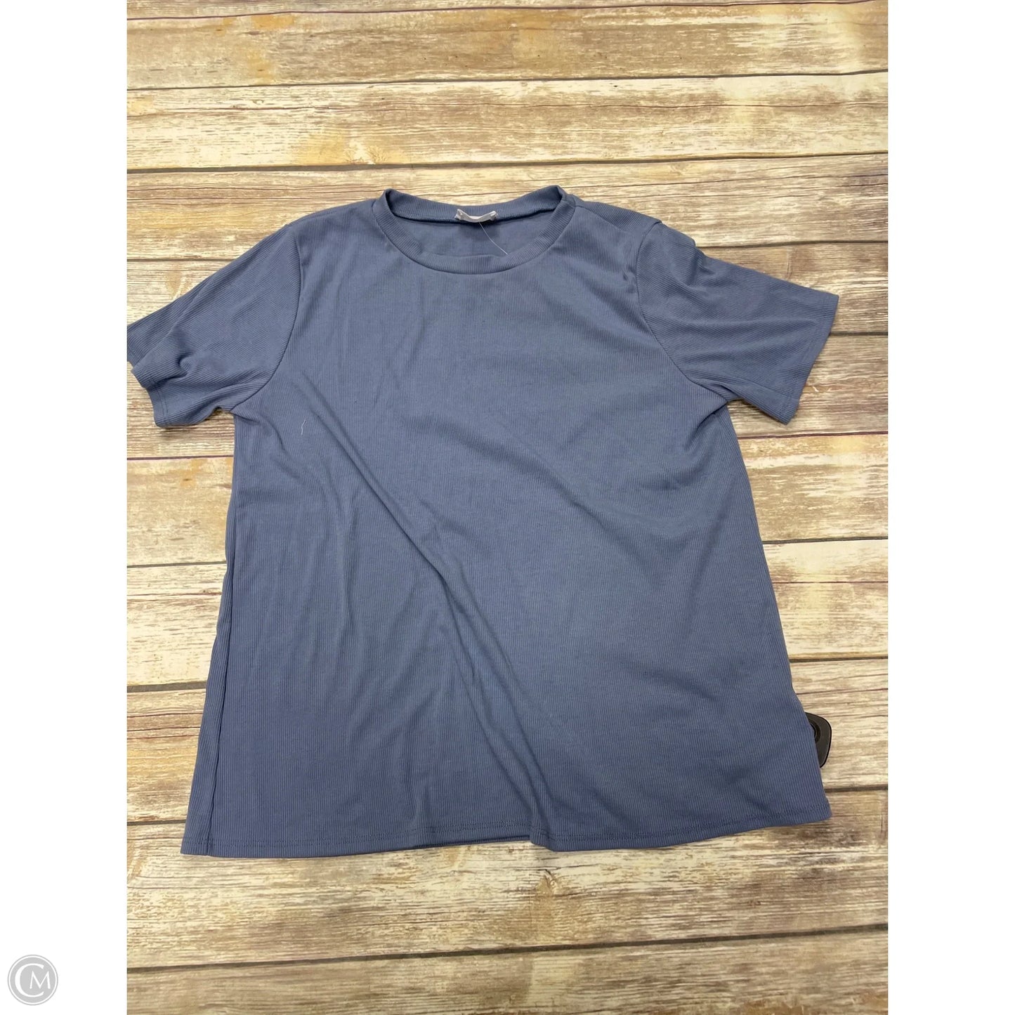 Top Short Sleeve By Rolling Over In Blue, Size: 2x